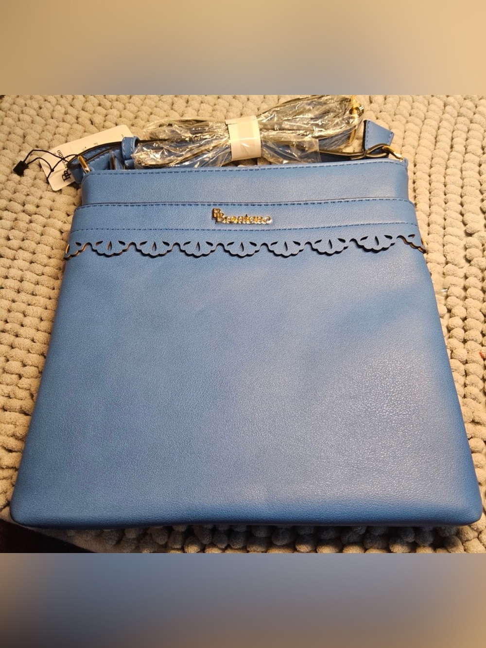 Brentano Blue Crossbody Bag  color Blue Stones